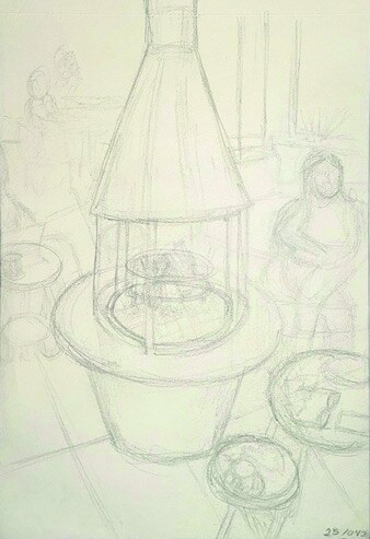 Sketchbook · Figures & Interiors — plate 8