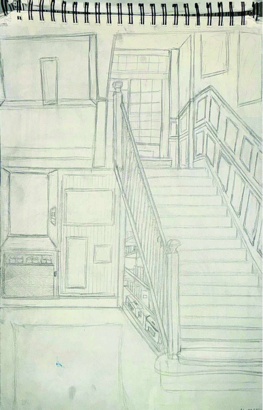 Interior Staircase Study — plate 2
