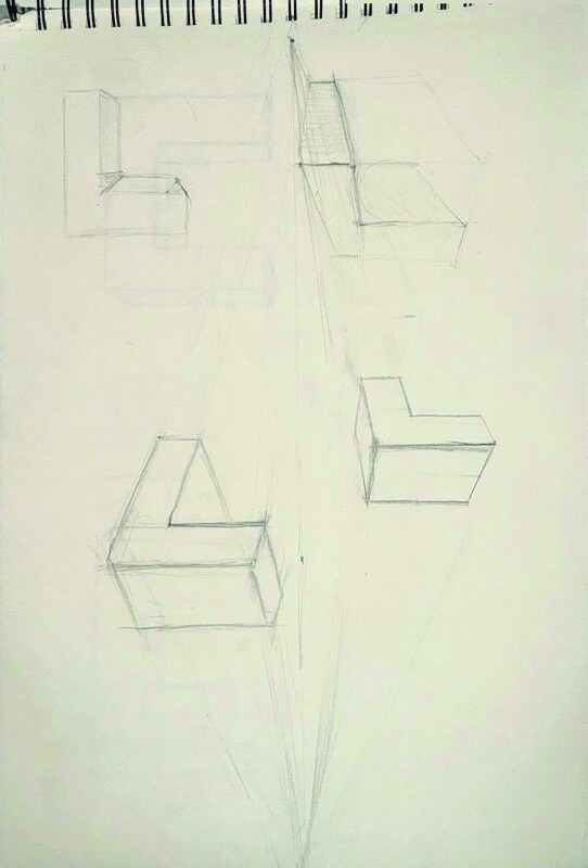 Initial Perspective Drawings — plate 3